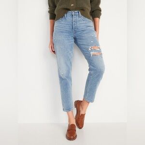 Old Navy Curvy Sky-Hi Straight Jean